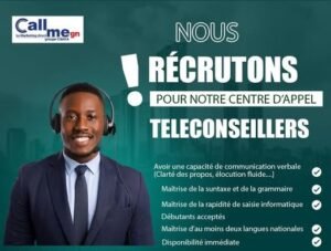 CALL ME GUINEE RECRUTE DES TELECONSEILLERS H/F 646905111_775385665627780_1619695480986869215_n