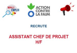 ACF RECRUTE ASSISTANT CHEF DE PROJET H/F ACP