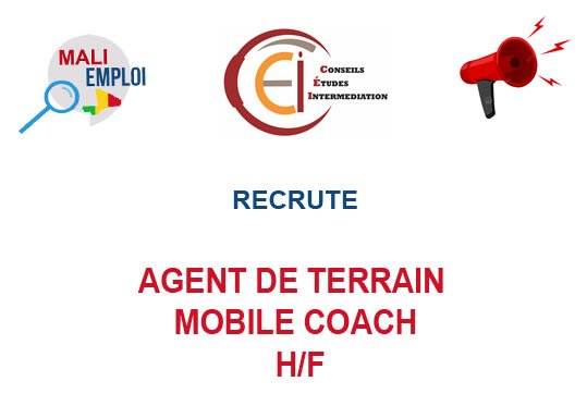 CABINET CEI RECRUTE AGENT DE TERRAIN MOBILE COACH H/F
