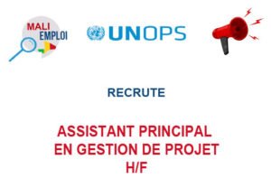 UNOPS RECRUTE ASSISTANT PRINCIPAL EN GESTION DE PROJET H/F