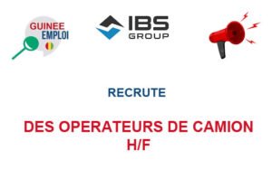 GROUPE IBS RECRUTE DES OPERATEURS DE CAMION H/F CAMPMAM
