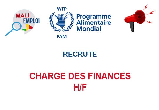 PAM RECRUTE CHARGE DES FINANCES H/F