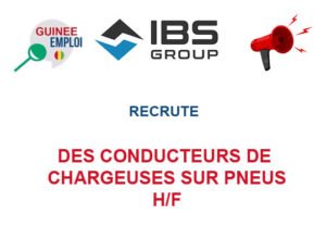IBS GROUP RECRUTE DES CONDUCTEURS DE CHARGEUSES SUR PNEUS H/F COND