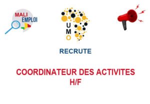UMO RECRUTE COORDINATEUR DES ACTIVITES H/F COO