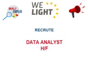 WE LIGHT RECRUTE DATA ANALYST H/F DATA
