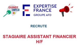 EXPERTISE FRANCE RECRUTE STAGIAIRE ASSITANT FINANCIER H/F STGAS