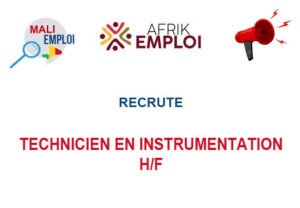 AFRIK EMPLOI RECRUTE TECHNICIEN EN INSTRUMENTATION H/F AFRIK EMPLOI RECRUTE TECHNICIEN EN INSTRUMENTATION H/F