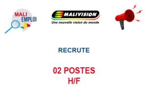 MALIVISION RECRUTE 02 POSTES H/F 02-POSTES
