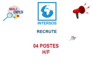 INTERSOS MALI RECRUTE 04 POSTES H/F 04-POS