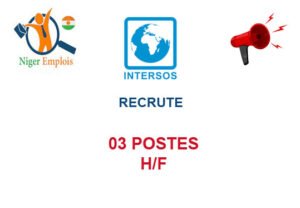INTERSOS NIGER RECRUTE 03 POSTES H/F INTERS