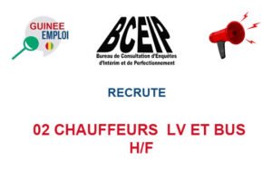 GROUPE BCEIP RECRUTE 02 CHAUFFEURS LV ET BUS H/F 02-CHAUF