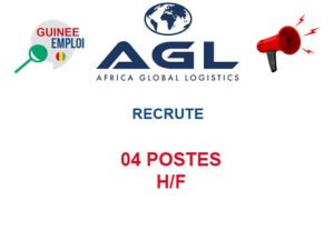 AGL GUINEE RECRUTE 04 POSTES H/F
