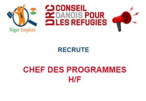DRC NIGER RECRUTE CHEF DES PROGRAMMES H/F CHEF-PRO