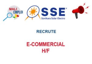 SONIKARA SOLAR RECRUTE E-COMMERCIAL H/F ECOM