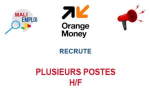 ORANGE MONEY MALI RECRUTE PLUSIEURS POSTES H/F