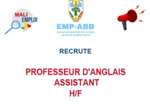 EMP ABB RECRUTE PROFESSEUR D'ANGLAIS ASSISTANT H/F PROFANG