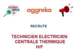 AGGREKO RECRUTE TECHNICIEN ELECTRICIEN CENTRALE THERMIQUE H/F TEC-LE