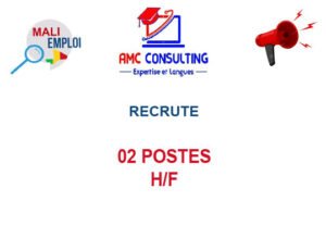 AMC CONSULTNG MALI RECRUTE 02 POSTES H/F 02-POS