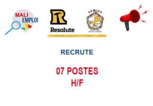 SOMISY RECRUTE 07 POSTES H/F 07-POS