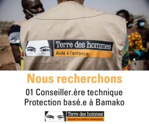 TERRE DES HOMMES MALI RECRUTE CONSEILLER TECHNIQUE H/F 1781013195968