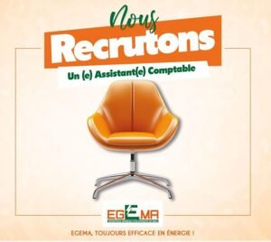 EGEMA SARL RECRUTE ASSISTANT COMPTABLE H/F 1781591720423