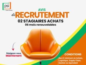 PSI CI RECRUTE 02 STAGIAIRES ACHATS H/F 1781878043244