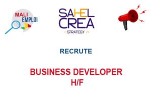 SAHEL CREA RECRUTE BUSINESS DEVELOPER H/F BUSIDEV