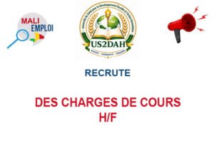 US2DAH RECRUTE DES CHARGES DE COURS H/F CHARCOUS