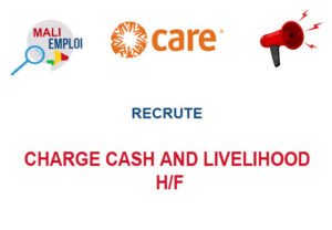 CARE MALI RECRUTE CHARGE CASH AND LIVELIHOOD H/F CHARGCAS