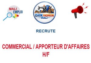 DJOK FASHIO RECRUTE COMMERCIAL / APPORTEUR D'AFFAIRES H/F COMAPPR