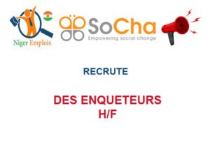 SOCHA RECRUTE DES ENQUETEURS H/F DENS