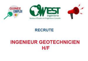 WEST INGENIERIE RECRUTE INGENIEUR GEOTECHNICIEN H/F INGEG