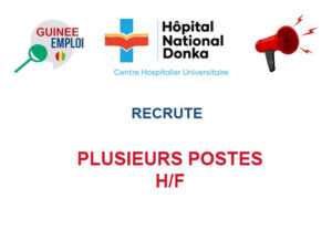 HOPITAL NATIONAL DONKA RECRUTE PLUSIEURS POSTES H/F PLOSS