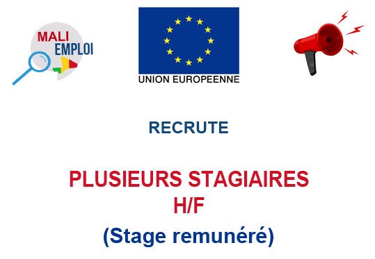 UNION EUROPEENNE AU MALI RECRUTE DES STAGIAIRES H/F