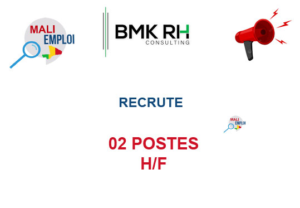 BMK RH CONSULTING RECRUTE 02 POSTES H/F image