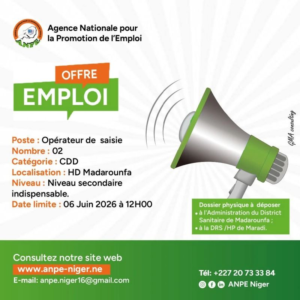 ANPE RECRUTE 02 OPERATEURS DE SAISIE H/F image