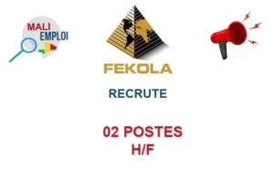 FEKOLA RECRUTE 02 POSTES H/F image