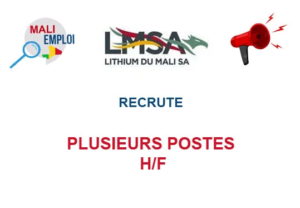 LITHIUM DU MALI RECRUTE PLUSIEURS POSTES H/F image