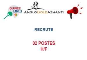 ANGLOGOLD ASHANTI RECRUTE 02 POSTES H/F 02-POS
