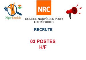 NRC NIGER RECRUTE 03 POSTES H/F 03-POS