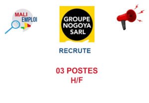 NOGOYA SARL RECRUTE 03 POSTES H/F 03-POS