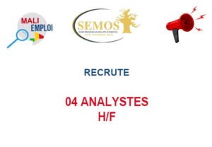 SEMOS RECRUTE 04 ANALYSTES H/F 04-ANAL
