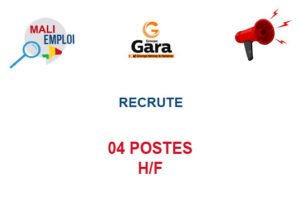 GROUPE GARA RECRUTE 04 POSTES H/F 04-POS