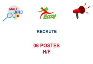 EAZY SARL RECRUTE 06 POSTES H/F 06POS