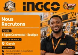 INGCO GUINEE RECRUTE AGENT COMMERCIAL H/F 1784117607694