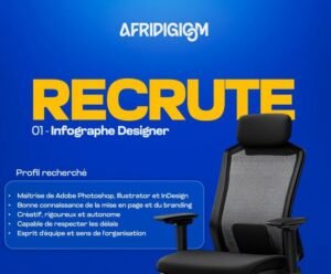 AFRIDICOM RECRUTE INFOGRAPHE DESIGNER H/F 1784732820313