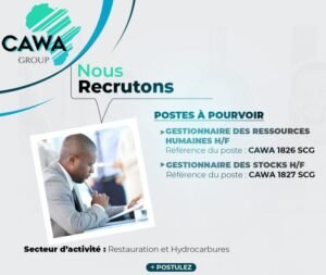 CAWA GUINEE RECRUTE 02 POSTES H/F 1784910735851