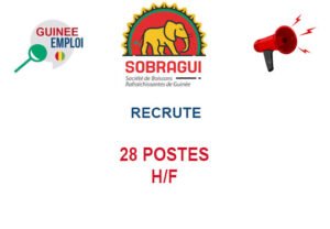 SOBRAGUI RECRUTE 28 POSTES H/F 28-POS