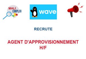 WAVE MALI RECRUTE AGENT D'APPROVISIONNEMENT H/F AGTAPPR