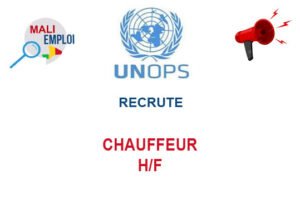 UNOPS MALI RECRUTE CHAUFFEUR H/F CHAUFF